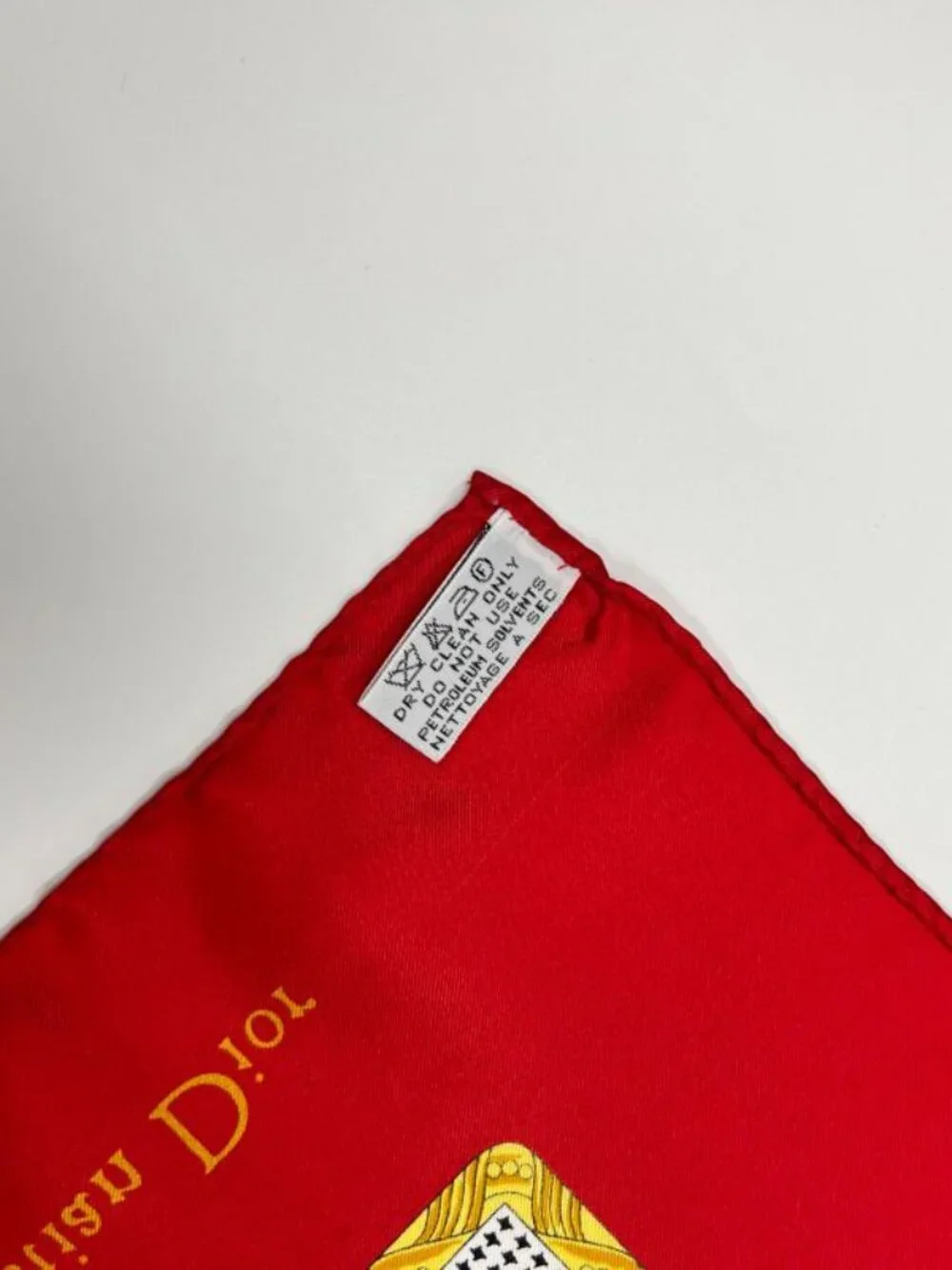Dior Silk Scarf Multicolor Vintage